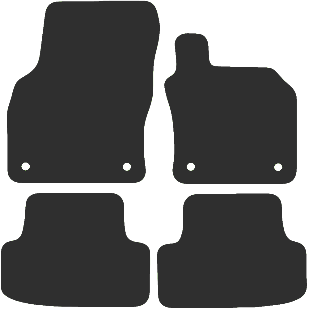 Audi A3 & S3 Hatchback 3dr 2012-2020 (4 Clips) Car Mats