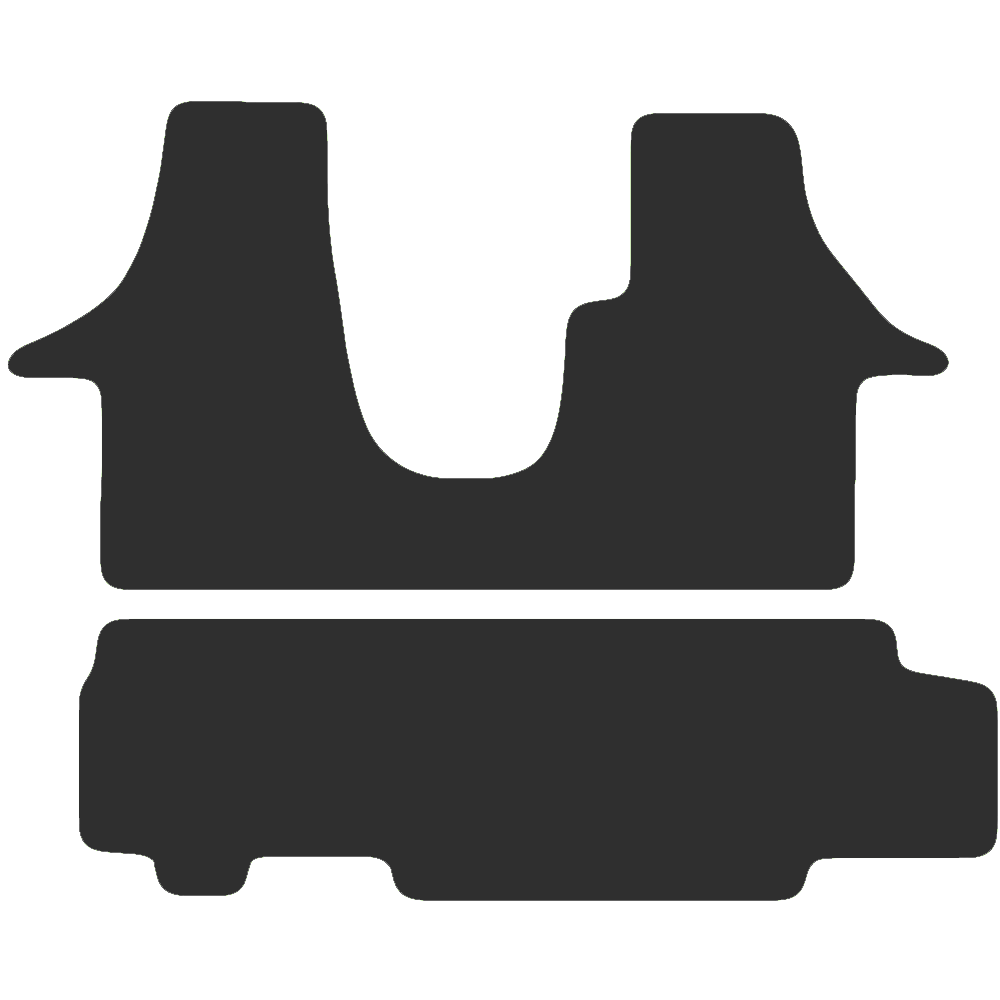 Volkswagen Transporter T5 Kombi Van 2011-2015 Van Mats (single side door, 1+2 rear seats)