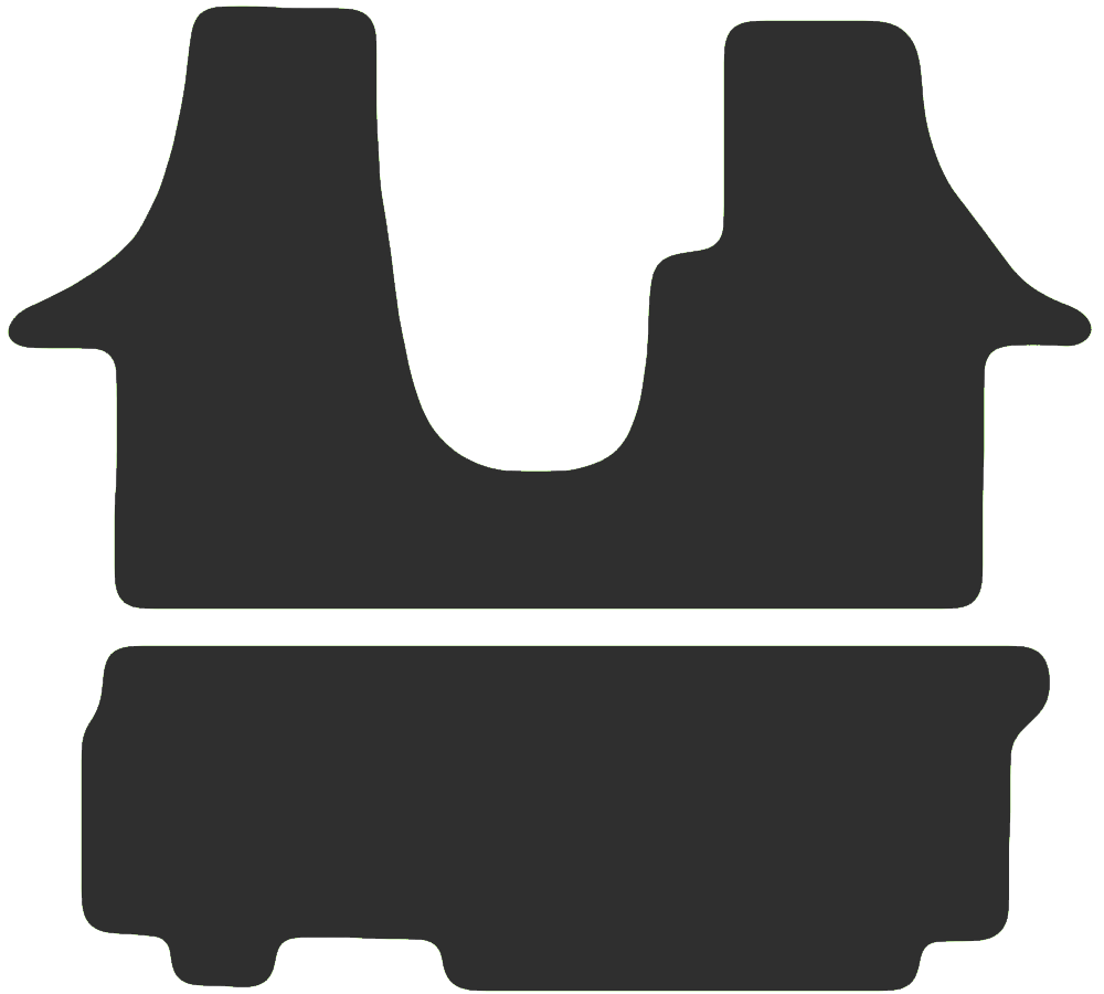 Volkswagen Transporter T5 Kombi Van 2011-2015 Van Mats (twin side doors, 1+2 rear seats)