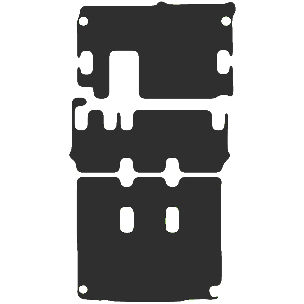 Volkswagen Transporter T5 Shuttle SWB Minibus 2004-2015 Minibus Mats (3 section rear)