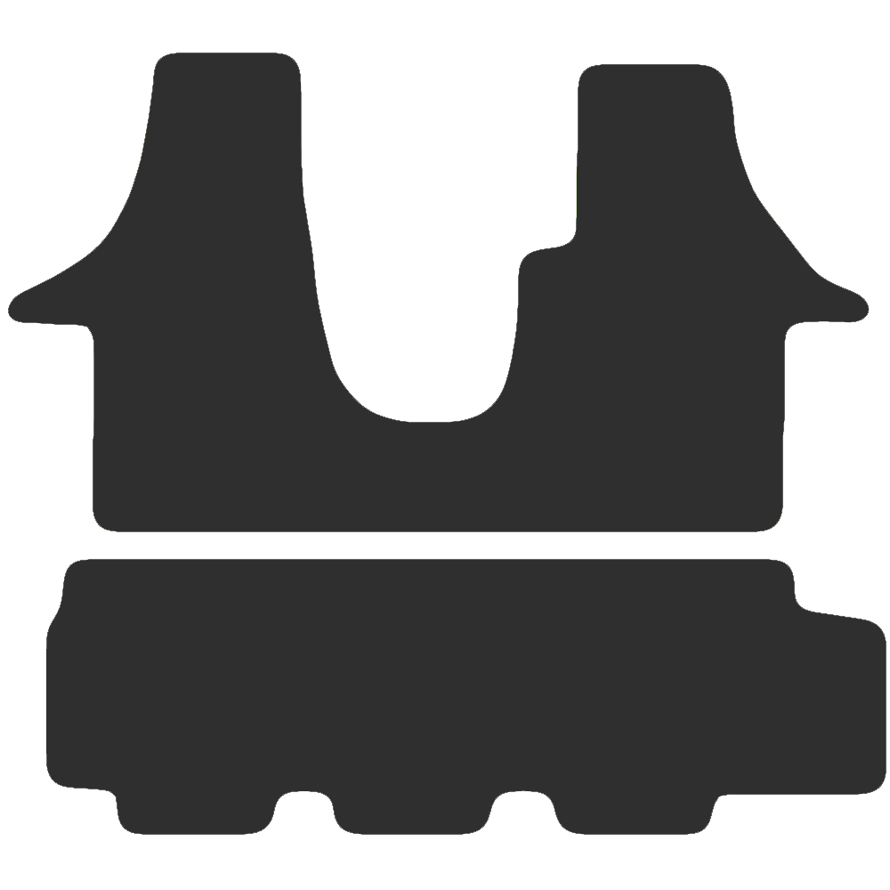 Volkswagen Transporter T5 Kombi Van 2011-2015 Van Mats (single sliding door, bench rear)