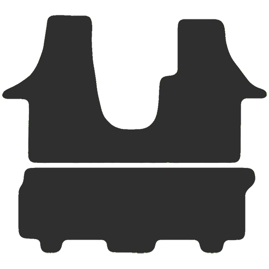 Volkswagen Transporter T6 Kombi Van Front & Rear 2015-2019 Van Mats