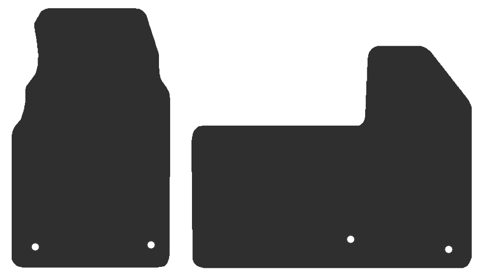 Ford Transit Custom Automatic Panel Van 2024-Current Van Mats (2 piece front, Auto)