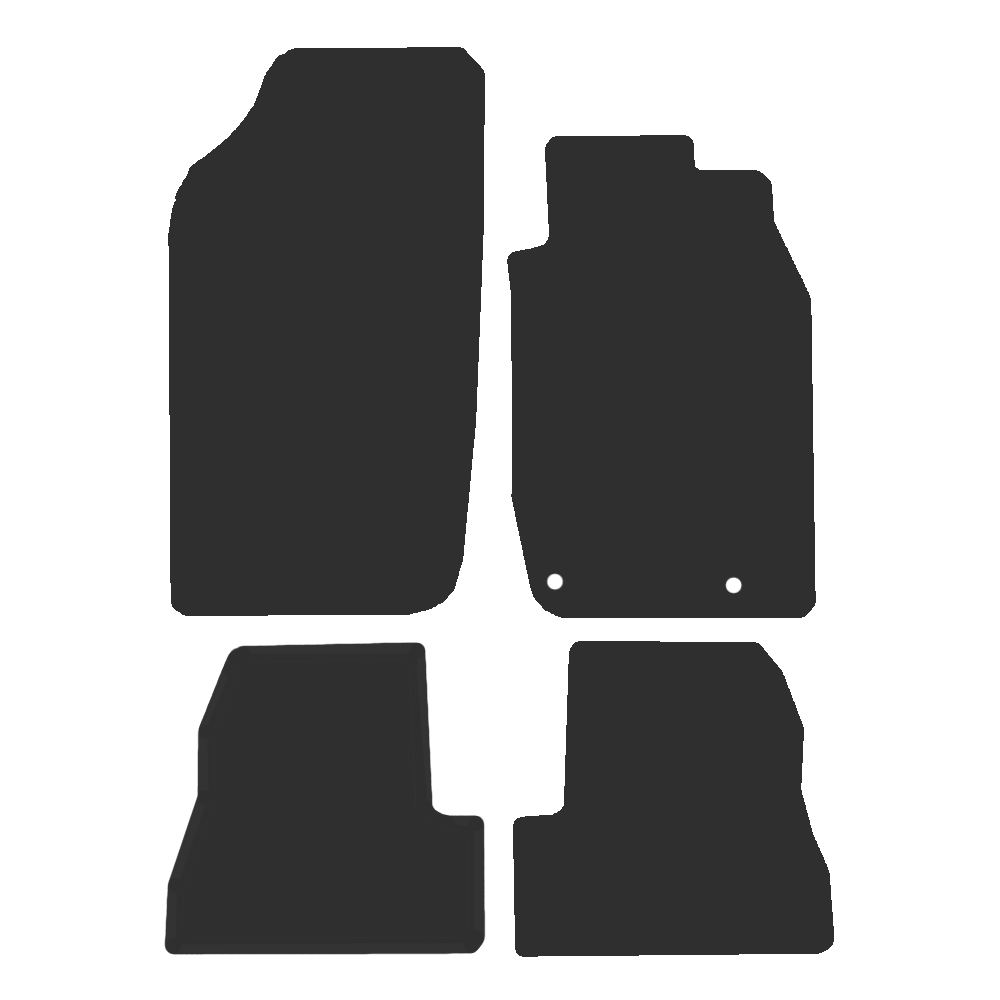 Peugeot 206CC (247mm clip spacings) 2001-2007 Car Mats