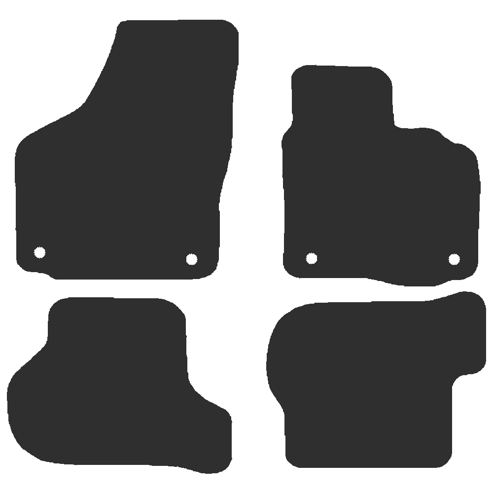 Skoda Octavia 2008-2013 (oval fixings) Car Mats
