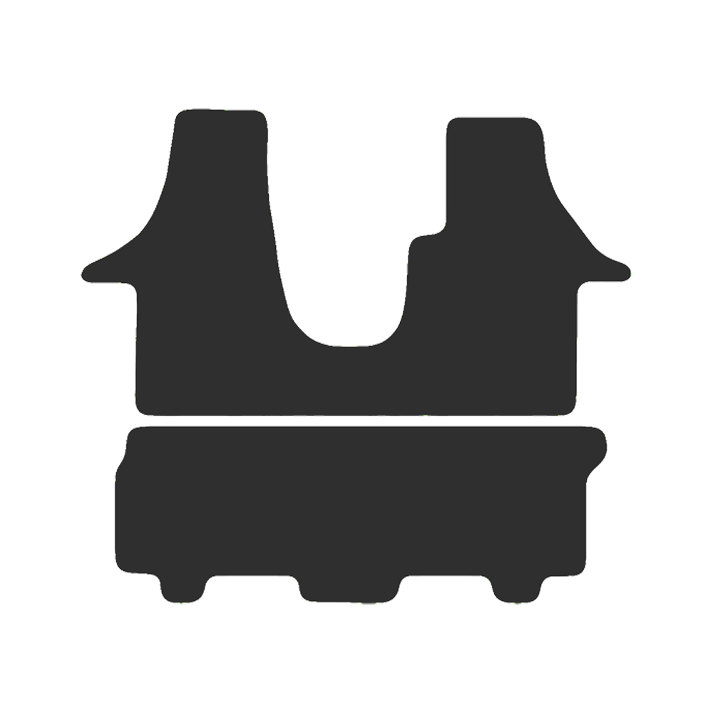 Volkswagen Transporter T6 Kombi Van Front & Rear 2015-2019 Van Mats