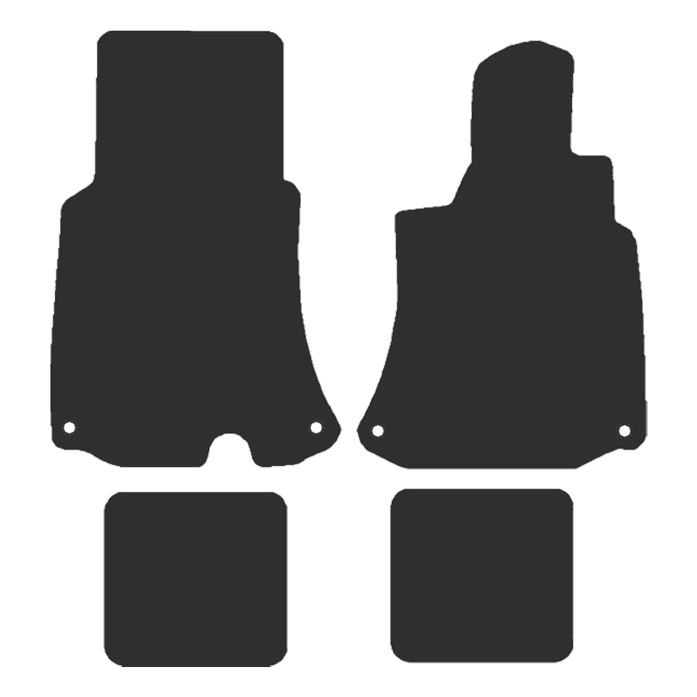 Ferrari Portofino 2017-2023 (4 piece set extended front mats, 4 clips) Car Mats